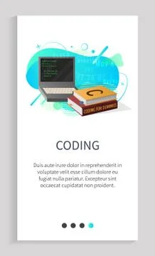 Coding Discipline in School or University Course Stockillustratie