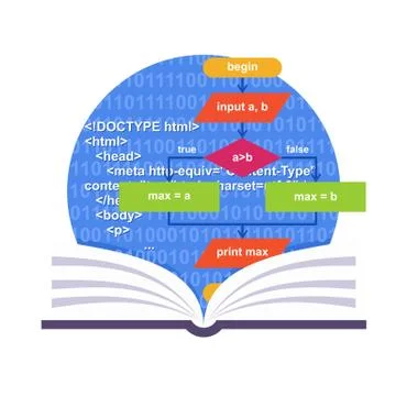 Coding Emblem Stock Illustration