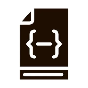 Coding File Document System Vector Icon イラスト素材