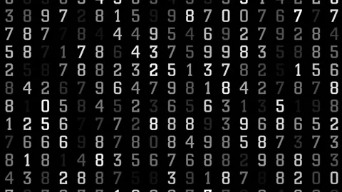 Coding future zooming into world of dynamic data and technology. Data stream in Stock Footage 252948242