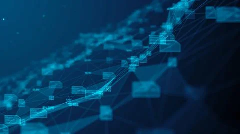 Coding for global Internet of things IOT mobile data network connectivity  Illustrazione stock