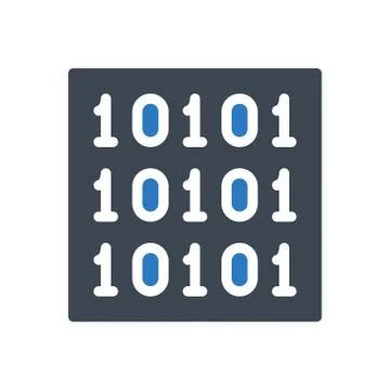 Coding glyph color icon イラスト素材