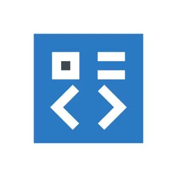 Coding glyph color icon Stock Illustration