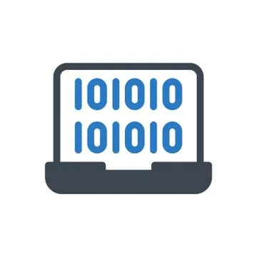 Coding glyph colour icon イラスト素材