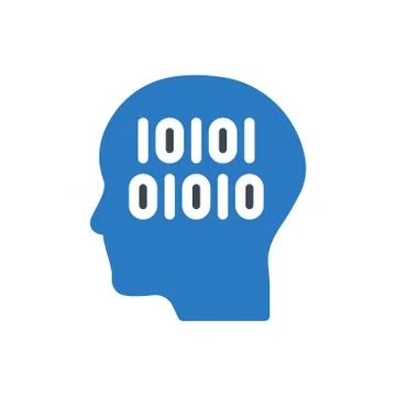 Coding glyph colour icon Stock Illustration