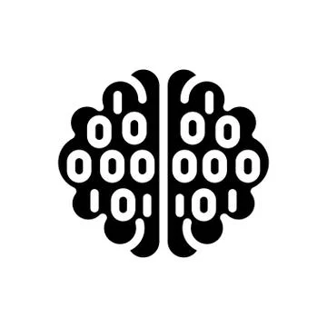 Coding glyph flat icon Illustrazione stock