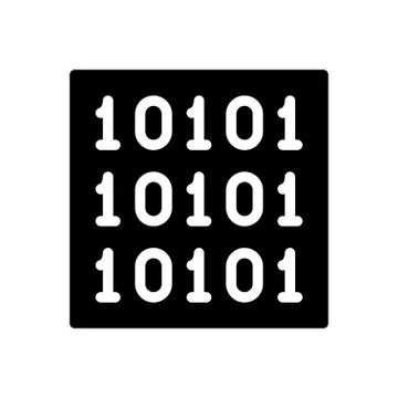 Coding glyph flat icon 库存插图