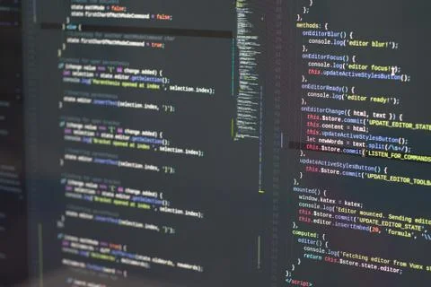 Coding at home - Web development 2 Stock Photos