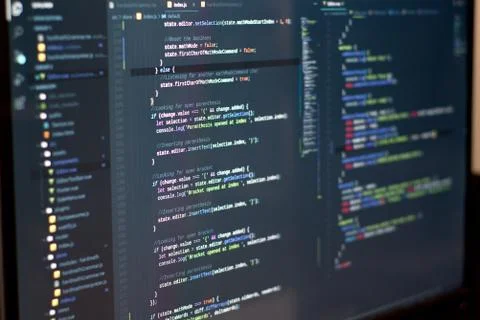 Coding at home - Web development 3 Stock Photos