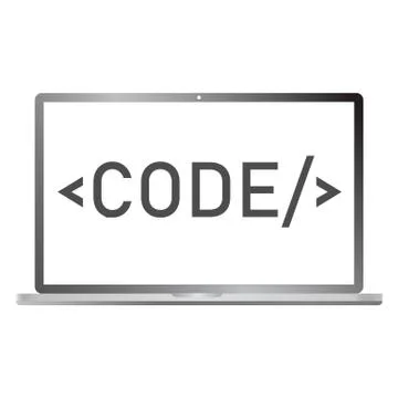 Coding icon. coding in computer isolate on white background. Stock-Illustration