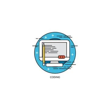 Coding Icon Stock-Illustration