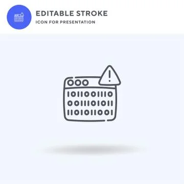 Coding icon vector, filled flat sign, solid pictogram isolated on white, logo Stock Illustration