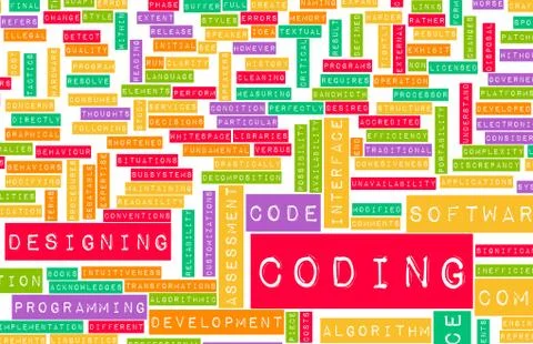Coding Illustrazione stock