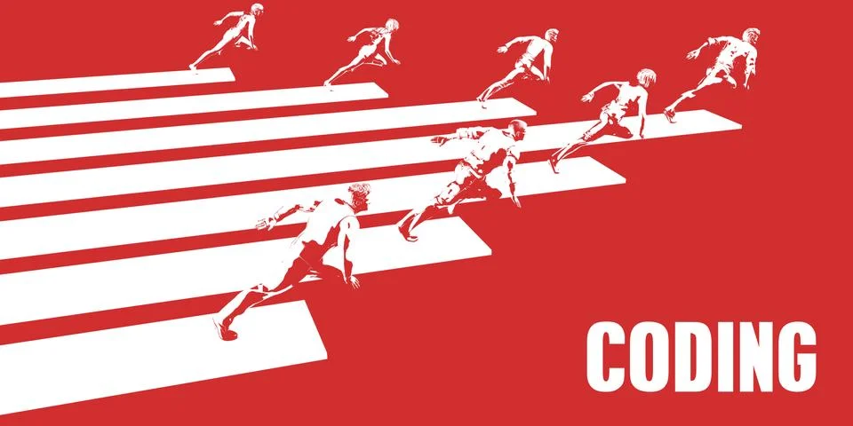 Coding Illustrazione stock