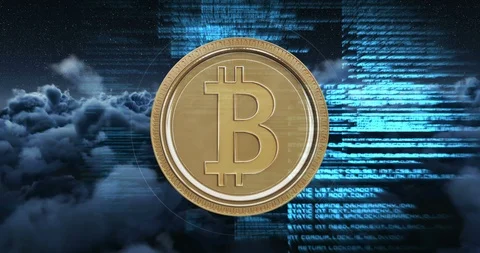 The coding language of cryptocurrency 4k Video stock 107584788