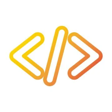 Coding language development internet web technology interface gradient style Stock-Illustration