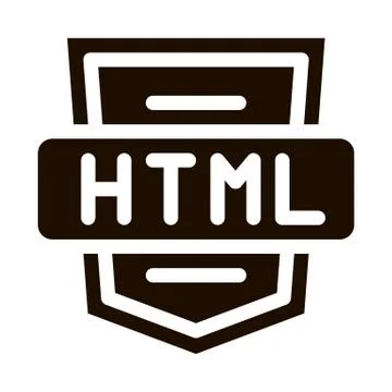 Coding Language HTML System Vector Icon Stock Illustration