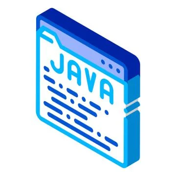 Coding Language Java System isometric icon vector illustration イラスト素材