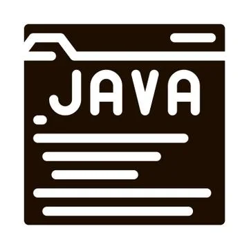 Coding Language Java System Vector Icon Stock Illustration