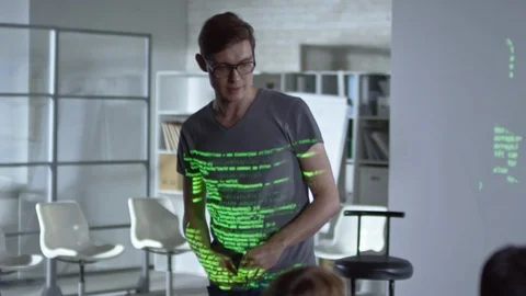 Coding Lesson for Children Stock Footage 86684529