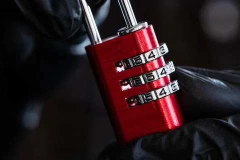Coding Lock For Luggage And Lockers Stock Photos