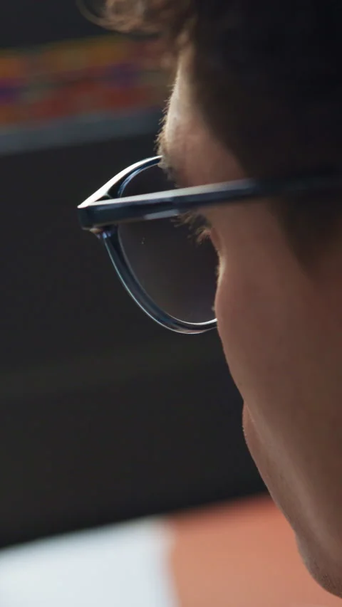Coding, man or computer with reading script for debugging, app development and Stock Footage 319791195