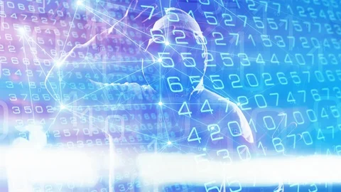 Coding motion wallpaper, cyber attack concept Stock Footage 114121445