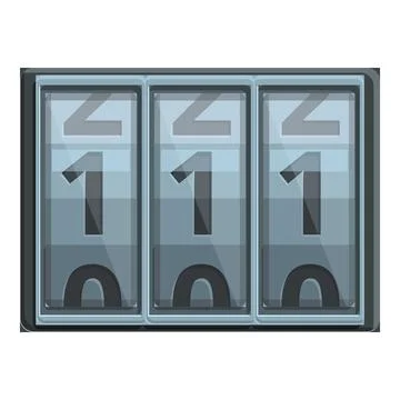 Coding numbers icon, cartoon style Illustrazione stock