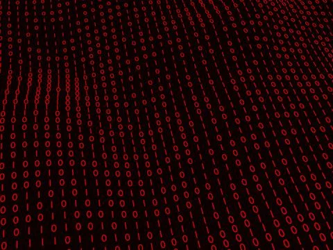 Coding one and zero display background Stock Photos