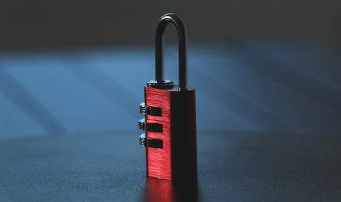 Coding Pad Lock For Luggage And Lockers Stock Photos