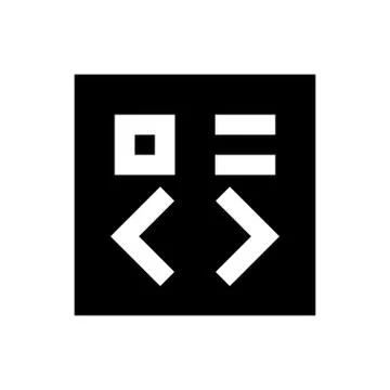 Coding pixel perfect icon Illustrazione stock