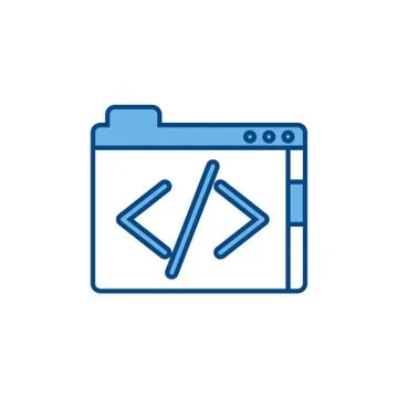 Coding program file internet line and fill 스톡 일러스트