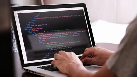 Coding. Programming, Cyber Attacks 스톡 동영상 255117358