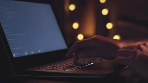 Coding. Programming, Cyber Attacks Video stock 255117966