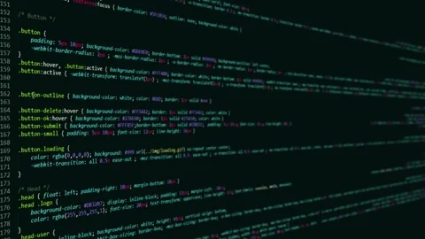Coding. Programming, Cyber Attacks Video stock 255117974