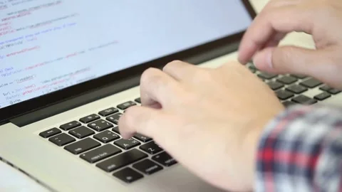 Coding. Programming, Cyber Attacks Video stock 255118261