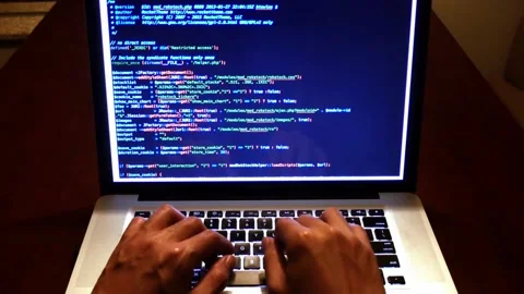 Coding. Programming, Cyber Attacks 動画素材 255118793
