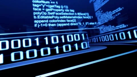 Coding. Programming, Cyber Attacks Stock Footage 255118896