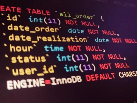 Coding programming source code screen. Abstract technology background. Cyber  Foto stock