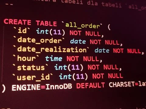 Coding programming source code screen. Abstract technology background. Cyber  Stock Photos