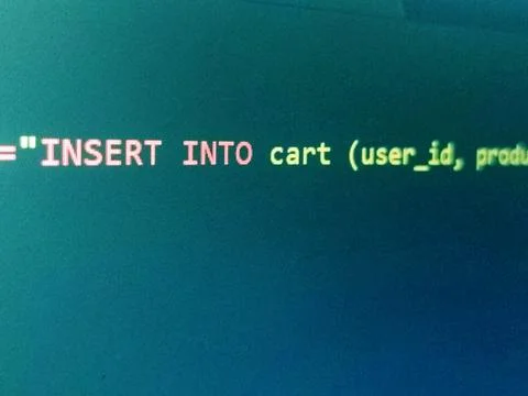 Coding programming source code screen. Abstract technology background. Cyber  Stock Photos