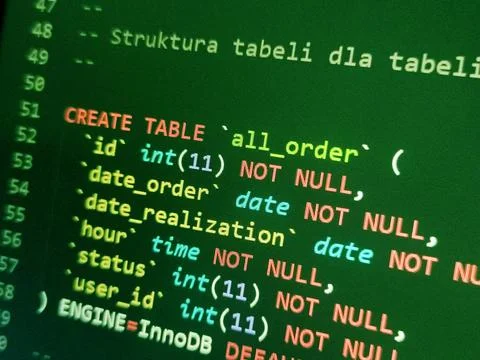 Coding programming source code screen. Abstract technology background. Cyber  Stock-Fotos