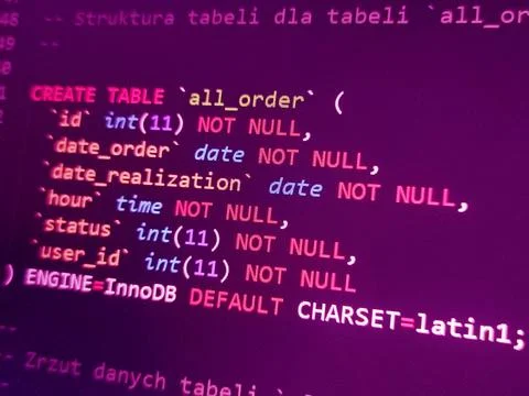 Coding programming source code screen. Abstract technology background. Cyber  Stockfoto's