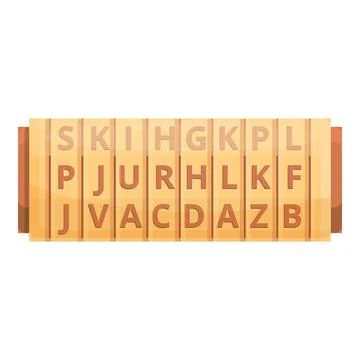 Coding roll icon, cartoon style Illustrazione stock