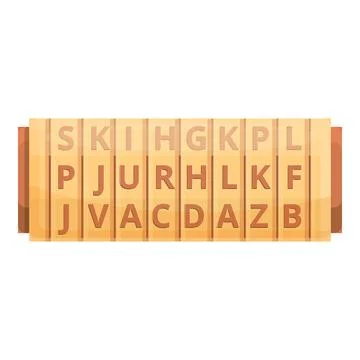 Coding roll icon, cartoon style Stock Illustration