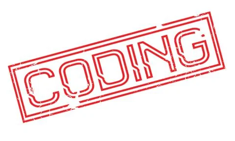 Coding rubber stamp イラスト素材