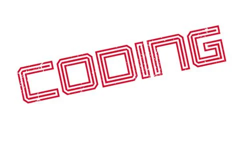 Coding rubber stamp Stock Illustration