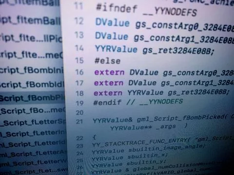 Coding Screen of Mobile Application Development 스톡 사진