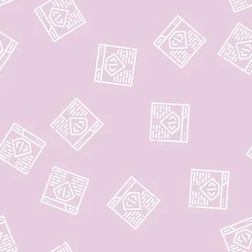 Coding seo optimization line vector seamless pattern Stock Illustration