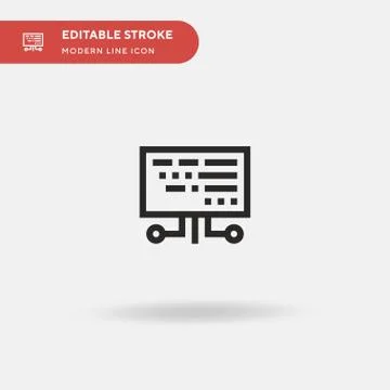 Coding Simple vector icon. Illustration symbol design template for web mobile Stock Illustration